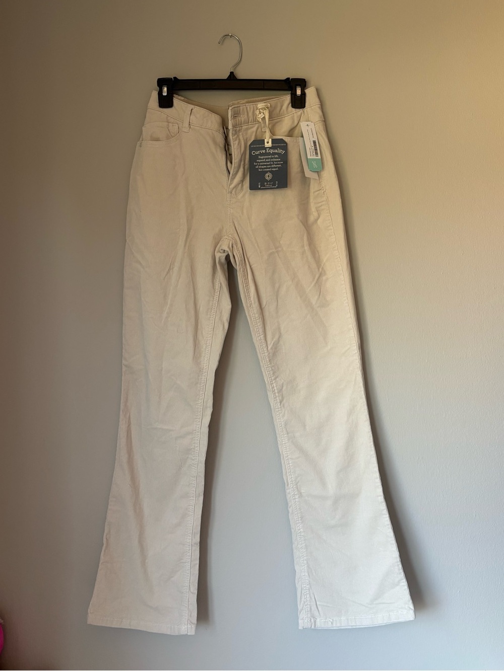 Democracy Off-White Curvy Equality Corduroy Pants
